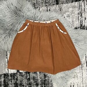 Siaomimi Gil's Brick Brown Corduroy Skirt Size 12Y ($60)